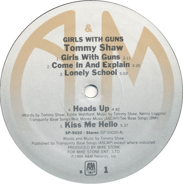 Tommy Shaw : Girls With Guns (LP, Album, B -)