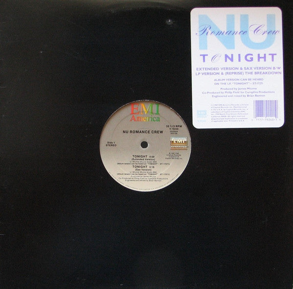 Nu Romance Crew : Tonight (12")