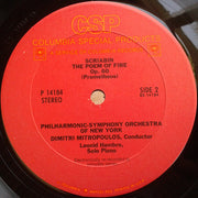 Scriabin*, Philharmonic-Symphony Orchestra Of New York, Dimitri Mitropoulos : The Poem Of Ecstasy / The Poem Of Fire (LP, Fak)