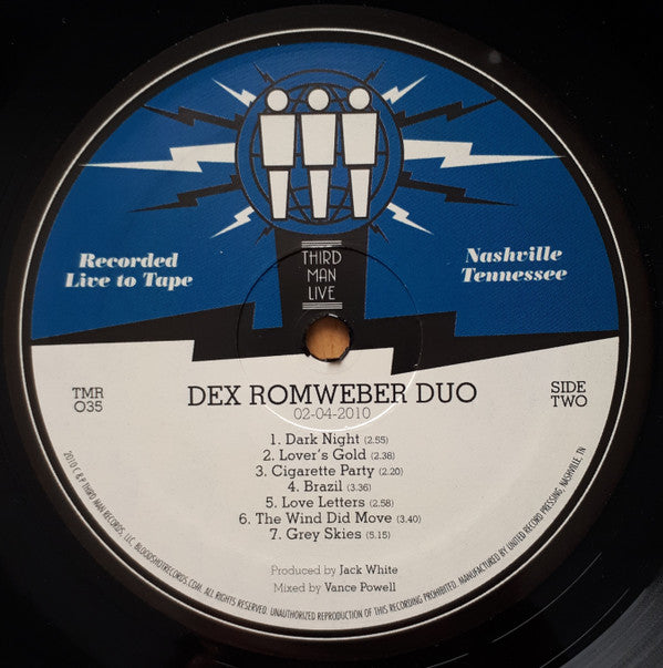 Dex Romweber Duo : Live At Third Man (LP, Album)