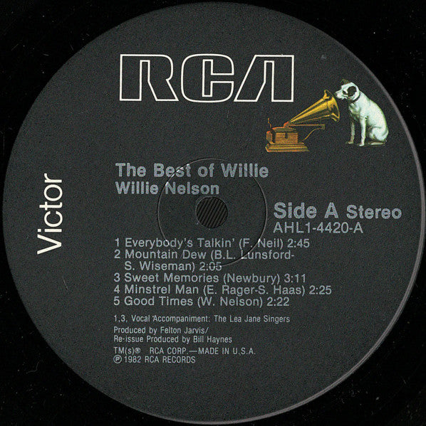 Willie Nelson : The Best Of Willie (LP, Comp)