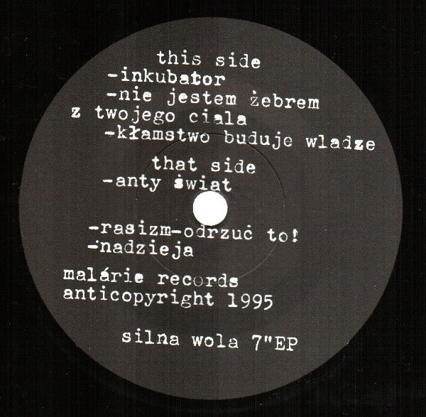 Silna Wola : Silna Wola (7", EP)