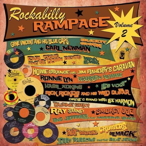 the album cover for Rockabilly Rampage - Vol. 2-Rockabilly Rampage