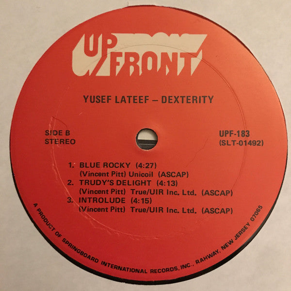 Yusef Lateef : Dexterity (LP, Album, RE)