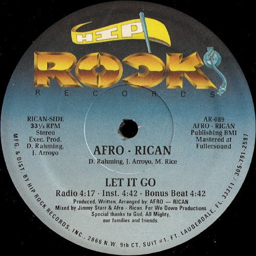 Afro-Rican : I Can Do That / Let It Go (12")
