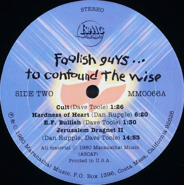 Isaac Air Freight : Foolish Guys... To Confound The Wise (LP, Album)