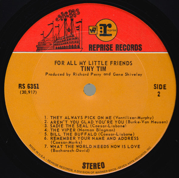 Tiny Tim : For All My Little Friends (LP, Album)