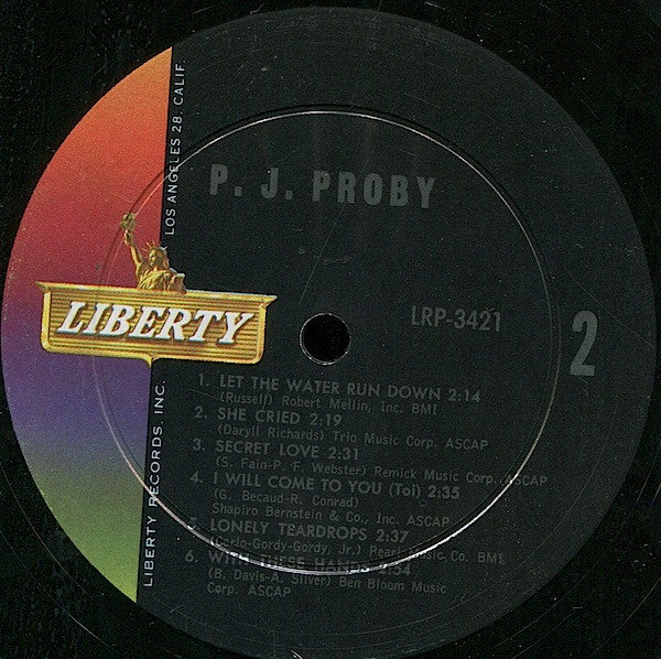 P.J. Proby : P.J. Proby (LP, Album, Mono)