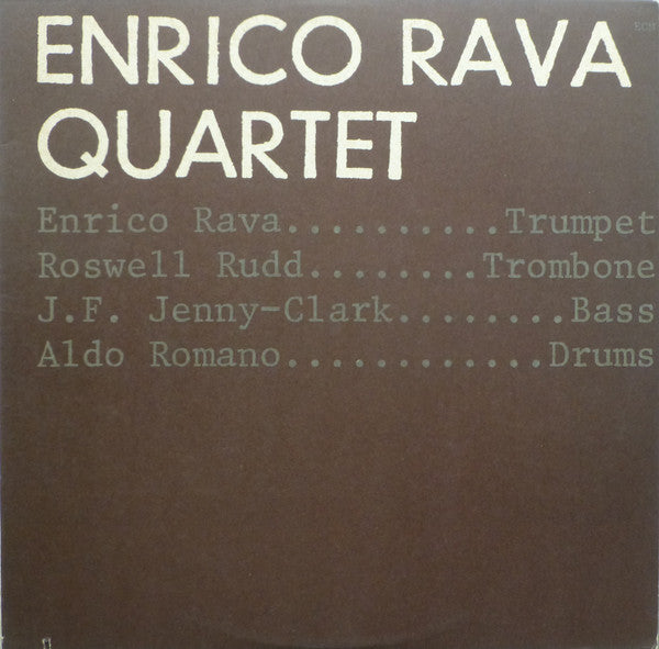 Enrico Rava Quartet : Enrico Rava Quartet (LP, Album)