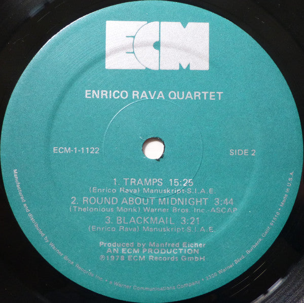 Enrico Rava Quartet : Enrico Rava Quartet (LP, Album)