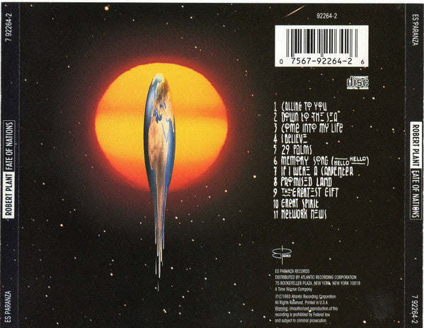 Robert Plant : Fate Of Nations (CD, Album)