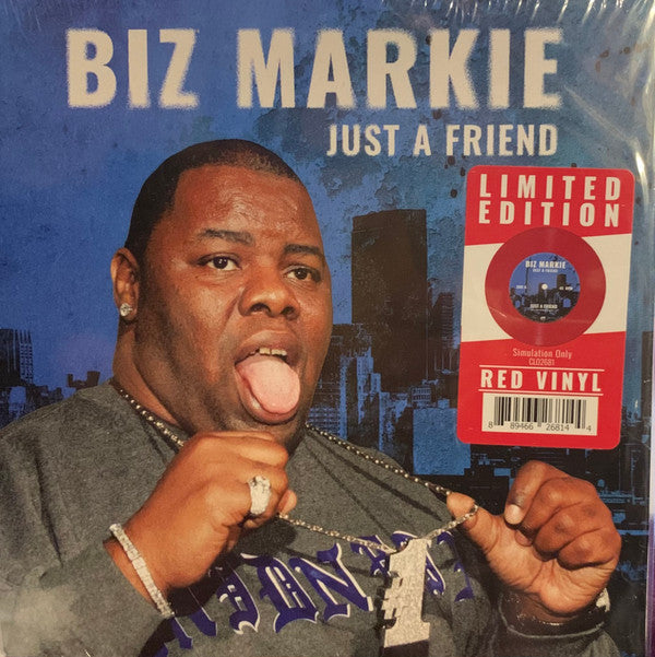 Biz Markie : Just A Friend (7", Single, Ltd, Red)