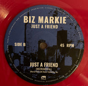 Biz Markie : Just A Friend (7", Single, Ltd, Red)