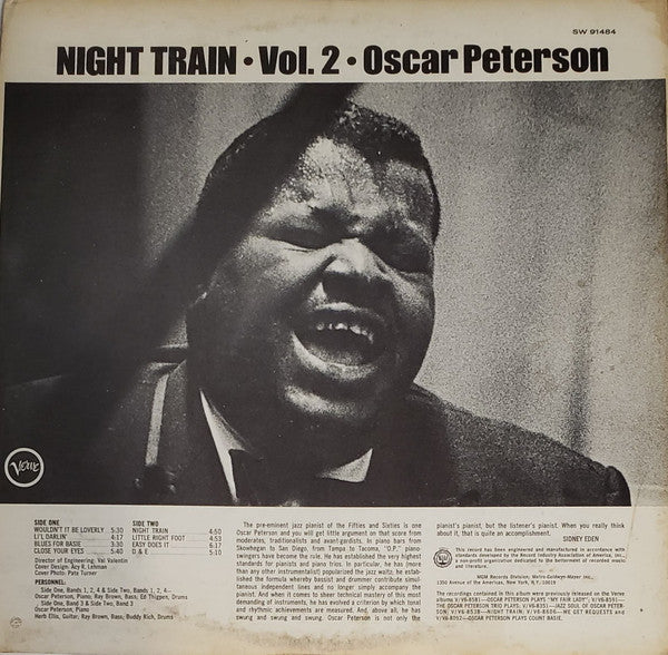 The Oscar Peterson Trio : Night Train Vol. 2 (LP, Comp, Club)
