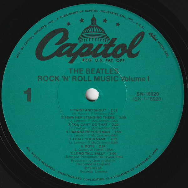 The Beatles : Rock 'n' Roll Music, Volume 1 (LP, Comp, Jac)