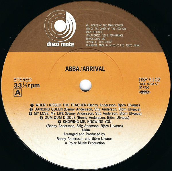 ABBA = ABBA : Arrival = アライバル (LP, Album, JVC)