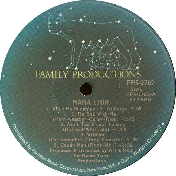 Buy Mama Lion : Preserve Wildlife (LP, Album, Gat) Online for a