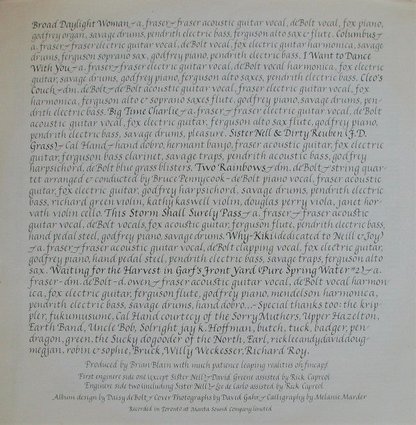Fraser & deBolt : With Pleasure (LP, Album, Pit)