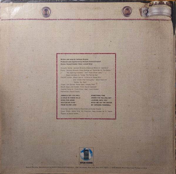 Jackson Browne : Jackson Browne (LP, Album, RE, CSM)