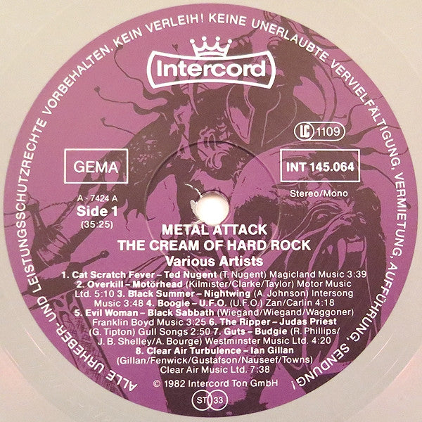 Various : Metal Attack - The Cream Of Hard Rock (LP, Comp, Ltd, Gre)