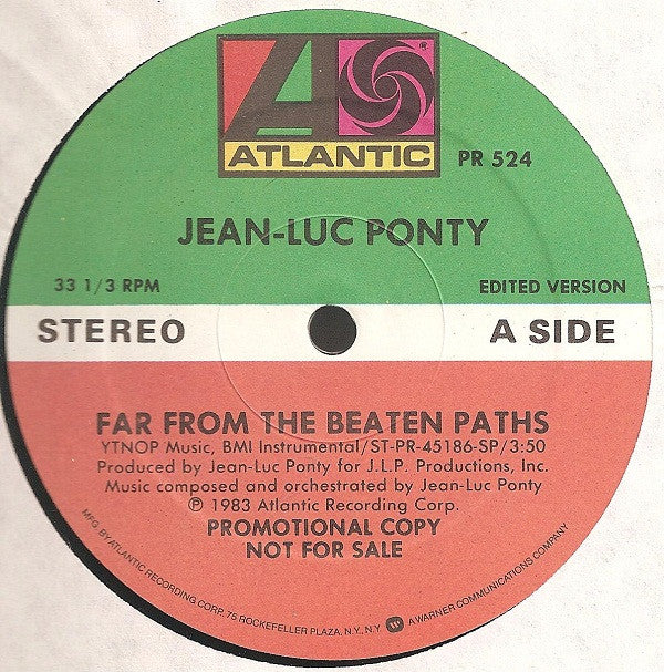 Jean-Luc Ponty : Far From The Beaten Paths (12", Single, Promo)