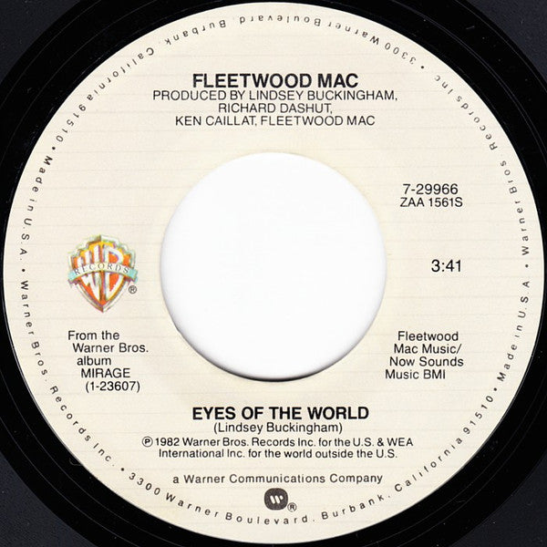 Fleetwood Mac : Hold Me (7", Single, Styrene, All)