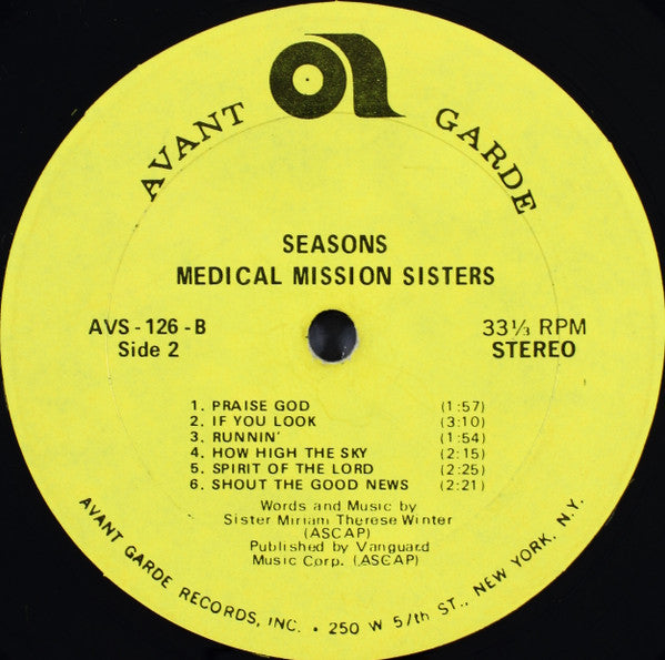 The Medical Mission Sisters And Friends : Seasons (LP, Album)