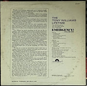 The Tony Williams Lifetime : Emergency! Volume One (LP, Album, Mon)