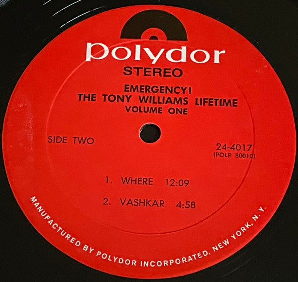 The Tony Williams Lifetime : Emergency! Volume One (LP, Album, Mon)