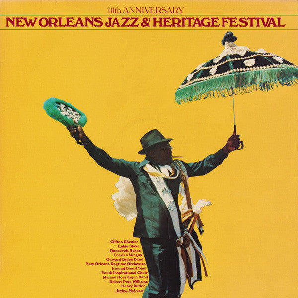 Various : 10th Anniversary New Orleans Jazz & Heritage Festival (LP, Album)