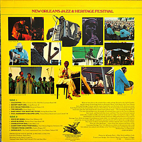 Various : 10th Anniversary New Orleans Jazz & Heritage Festival (LP, Album)