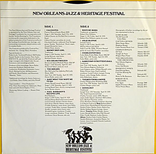 Various : 10th Anniversary New Orleans Jazz & Heritage Festival (LP, Album)