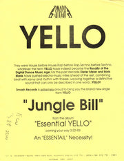 Yello : Jungle Bill (12", Promo)