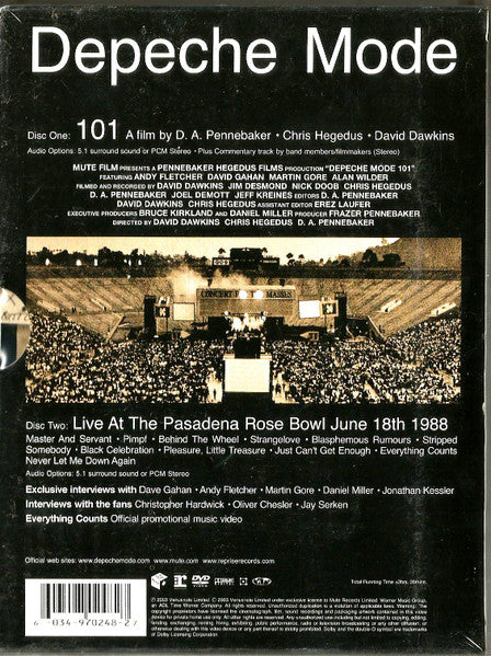 Depeche Mode : 101 (DVD-V, RE, Multichannel, NTSC + DVD-V, Multichanne)