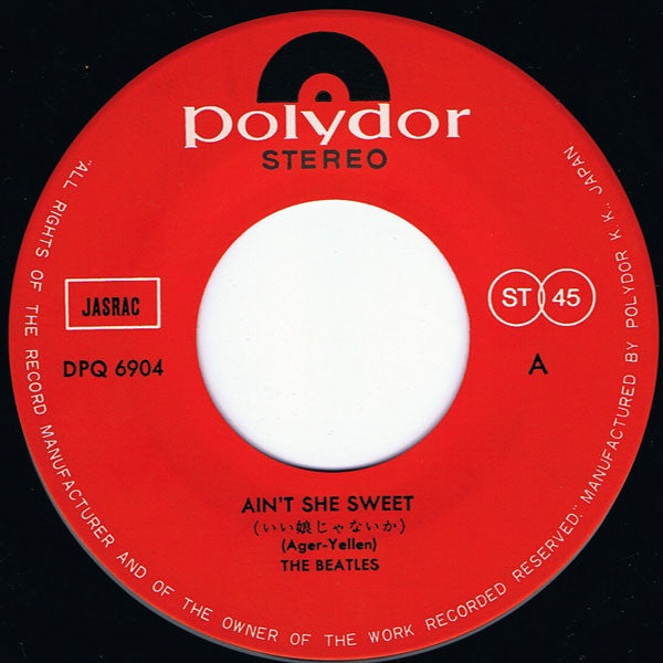 The Beatles : Ain't She Sweet / Cry For A Shadow (7", Single, RE)