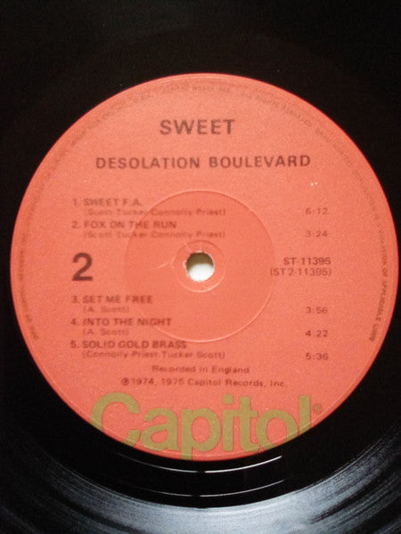 The Sweet : Desolation Boulevard (LP, Album, Los)