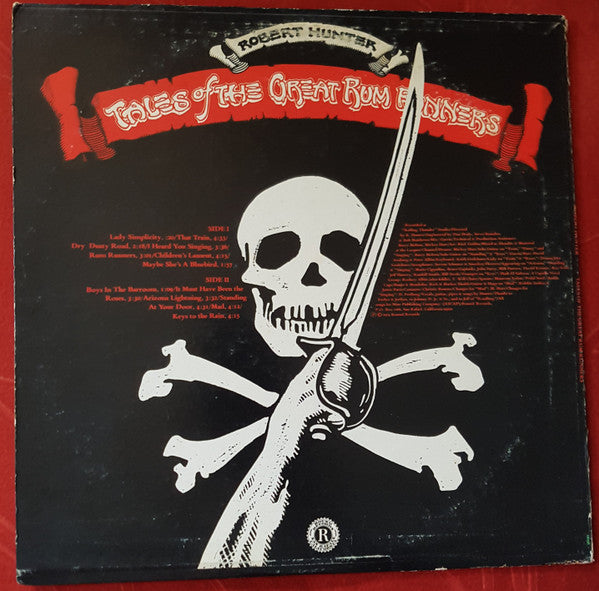 Robert Hunter : Tales Of The Great Rum Runners (LP, Album, San)