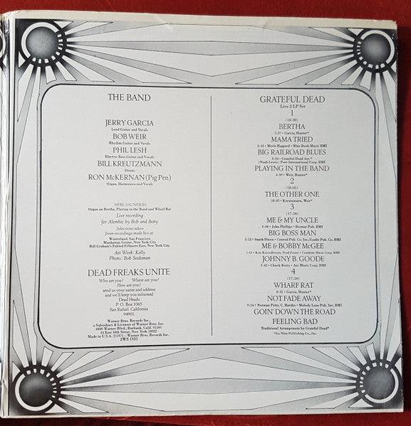 The Grateful Dead : Grateful Dead (2xLP, Album, RE, Jac)
