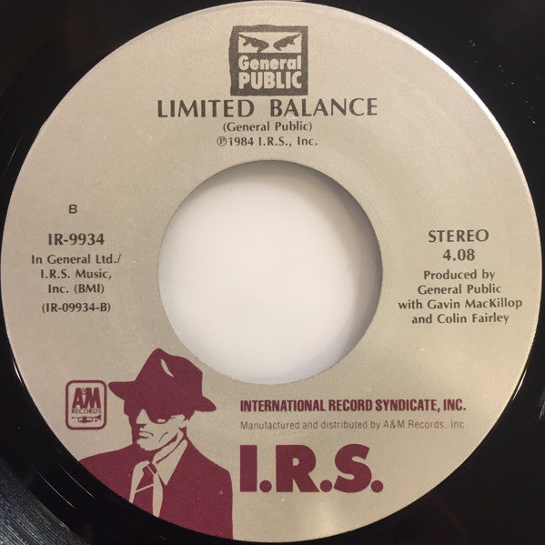 General Public : Tenderness (7", Single)