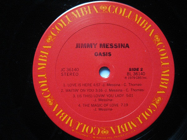 Jimmy Messina* : Oasis (LP, Album, San)