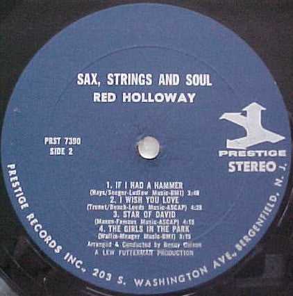 Red Holloway : Sax, Strings & Soul (LP)