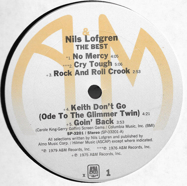 Nils Lofgren : The Best (LP, Comp)