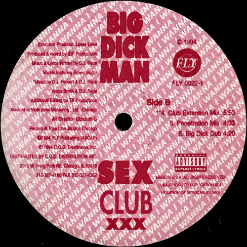 Sex Club : Big Dick Man (12")