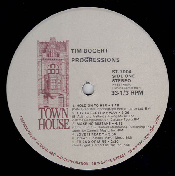 Tim Bogert : Progressions (LP, Album, Los)