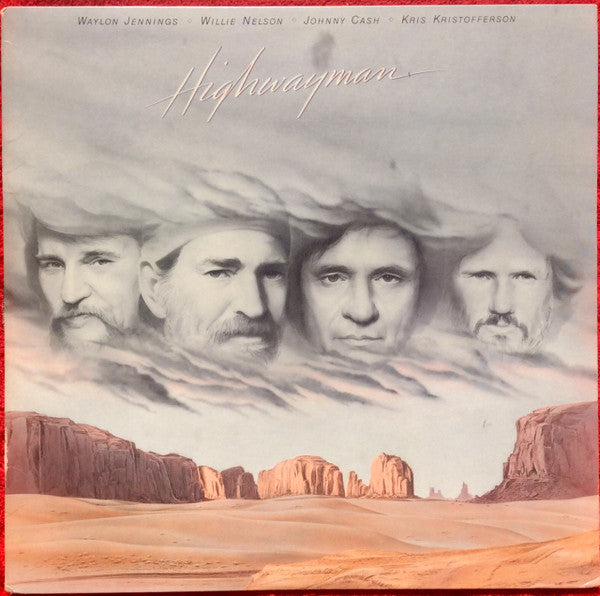 Waylon Jennings, Willie Nelson, Johnny Cash, Kris Kristofferson : Highwayman (LP, Album, Car)