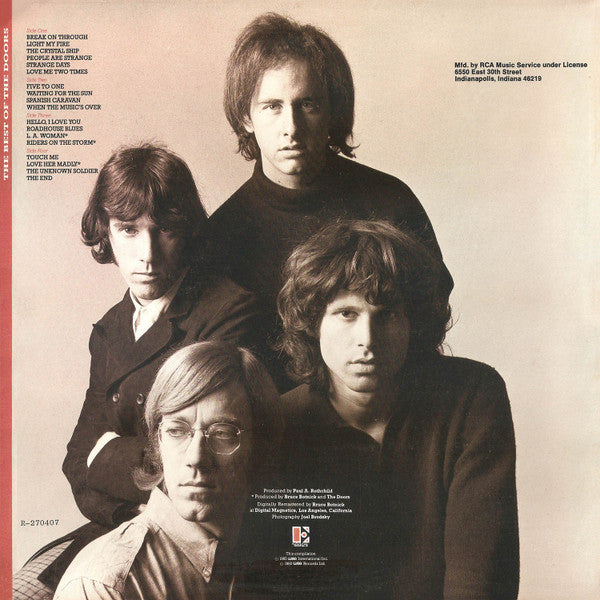The Doors : The Best Of The Doors (2xLP, Comp, Club, RM, Gat)