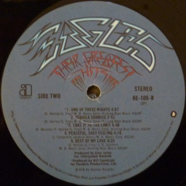 Eagles : Their Greatest Hits 1971-1975 (LP, Album, Comp, RP, All)