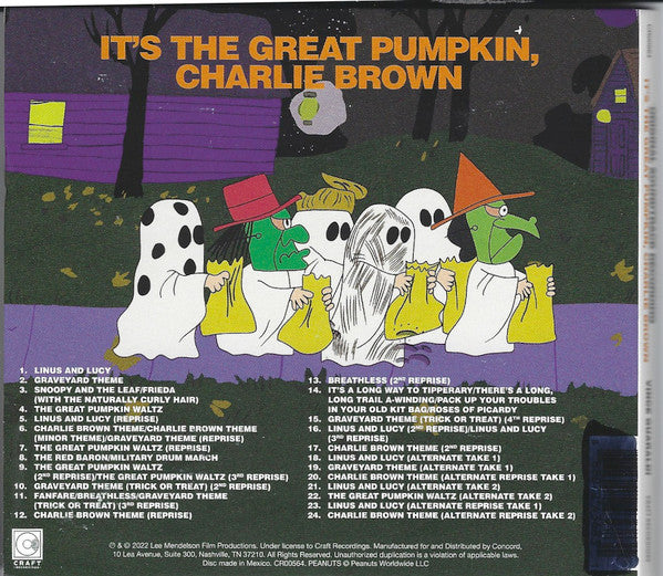 Vince Guaraldi : It's The Great Pumpkin, Charlie Brown (Original Soundtrack Recording) (CD, Album, RM)