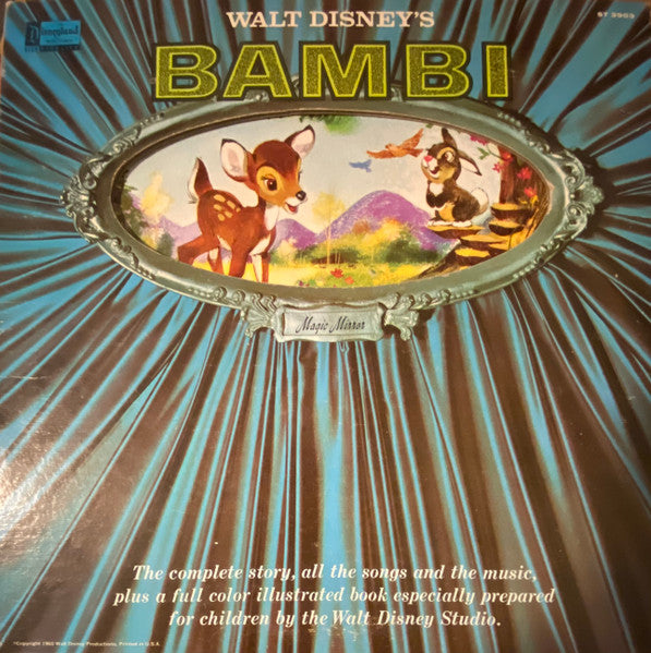 Unknown Artist : Walt Disney's Story Of Bambi (LP, Album, Mono, RP, Gat)