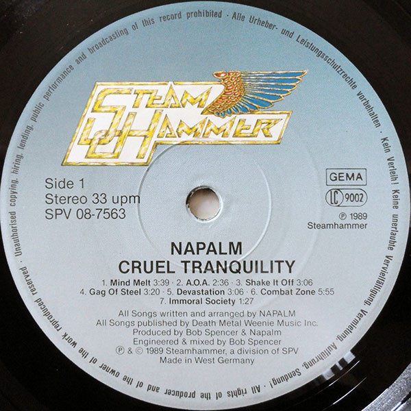 Napalm (5) : Cruel Tranquility (LP, Album)